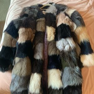 Jocelyn MultiColor 100% real fur coat. Never worn